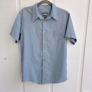 Vintage Oakley Short Sleeve Button Down Silver Monogram Pocket Shirt / Men’s S